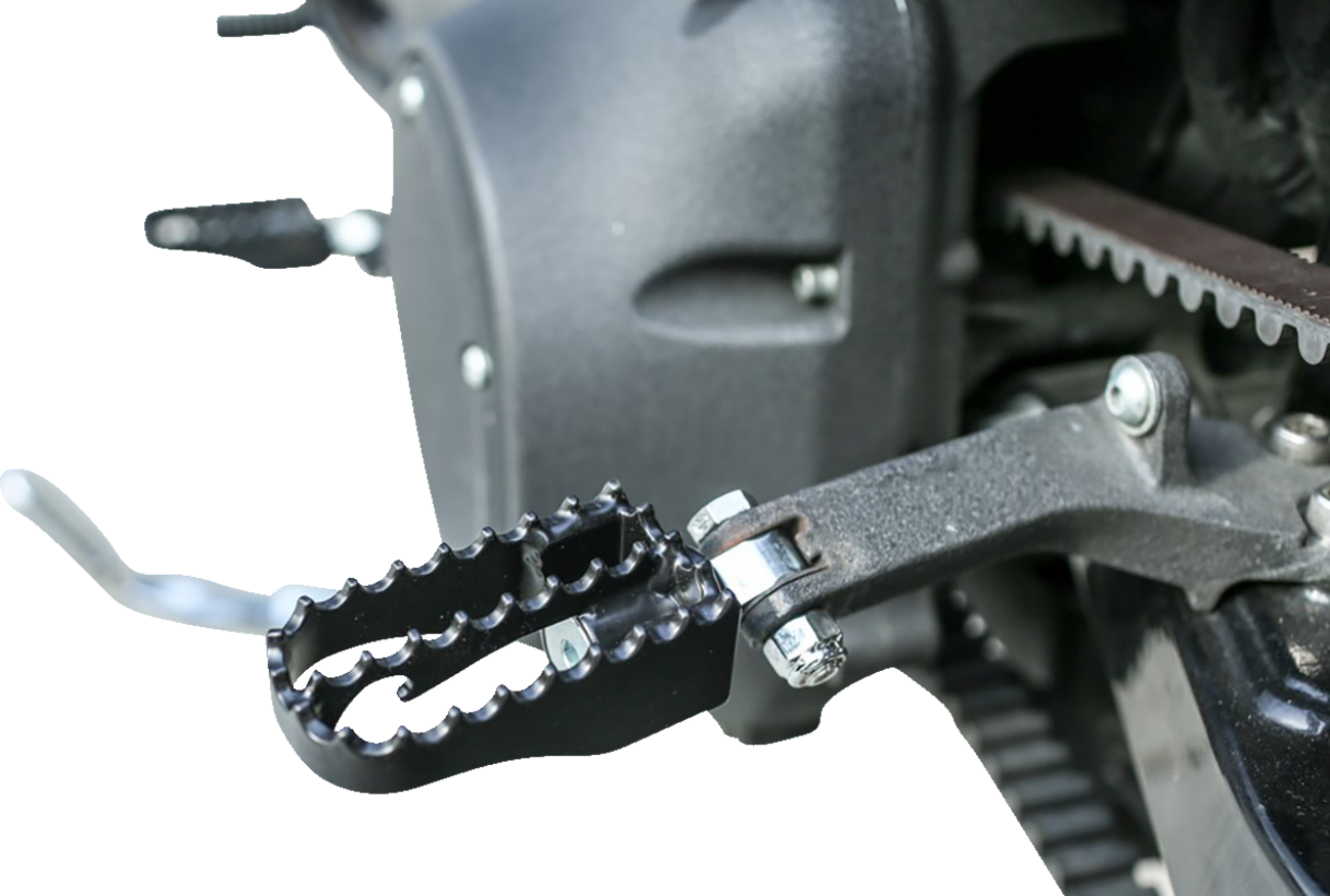 Burly Brand MX Mini Foot Pegs - Driver/Passenger - Black