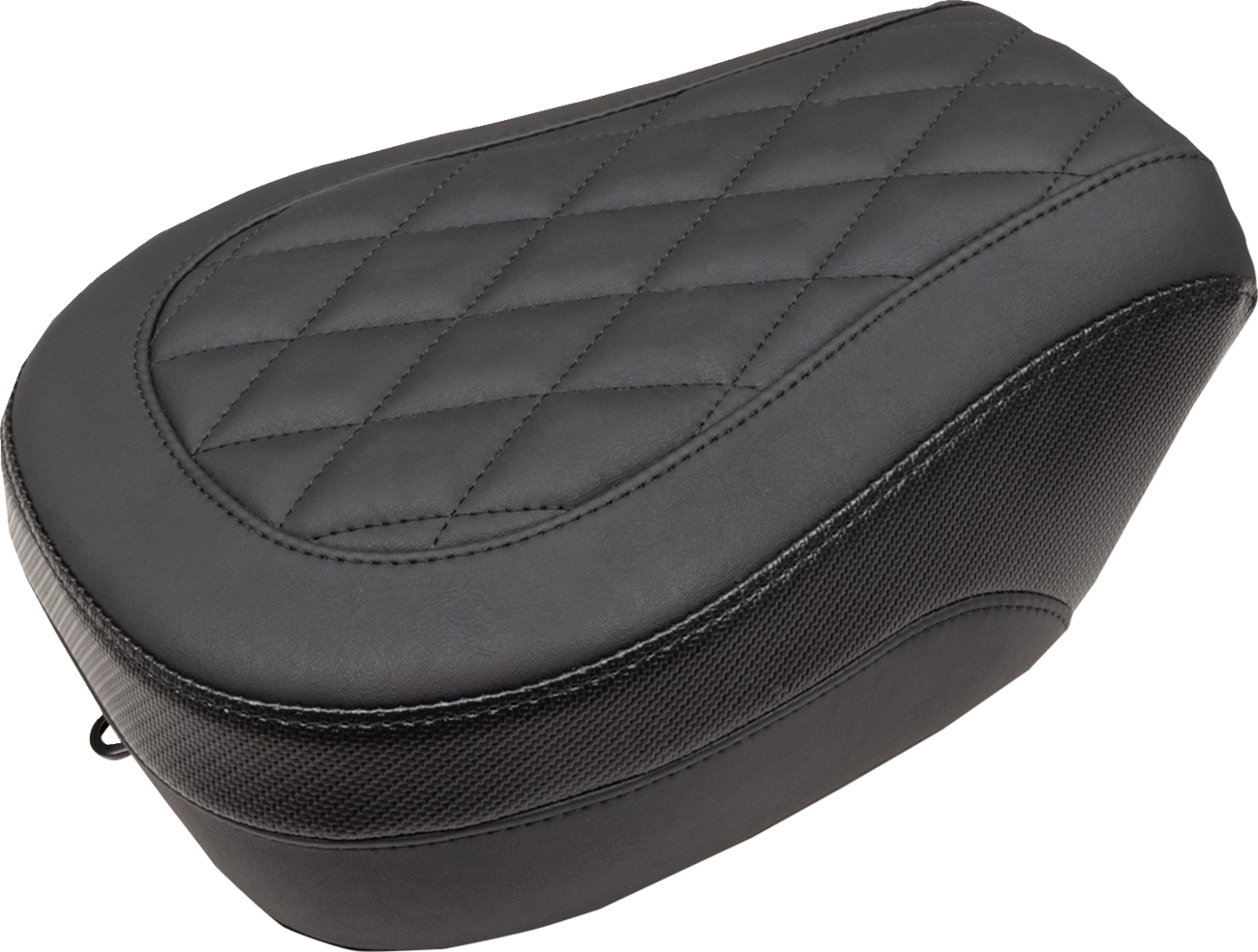 Mustang Solo Touring Seat - Passenger - Black - Diamond Stich - Chief '22-'23