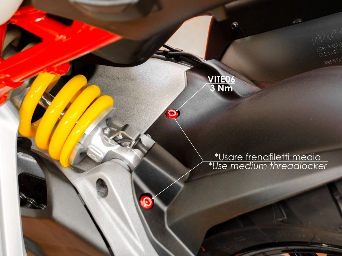 Ducabike DBK KVT08 Rear Fender Screw Kit