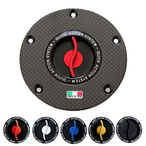 TWM Quick Action Carbon Fiber Gas Cap for Aprilia - TAFP.02