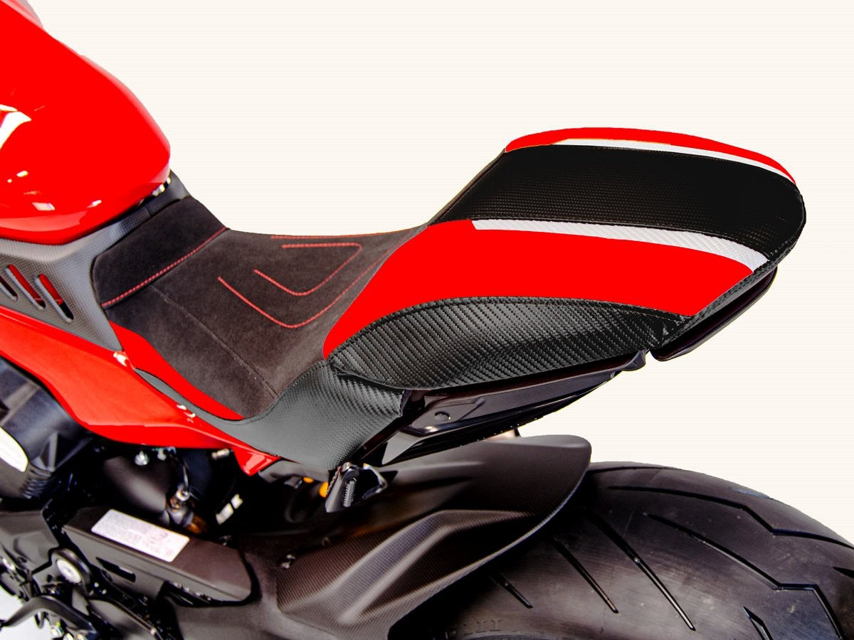Ducabike DBK CSDV4C01 Diavel V4 Comfort Seat Cover - BLACK-RED