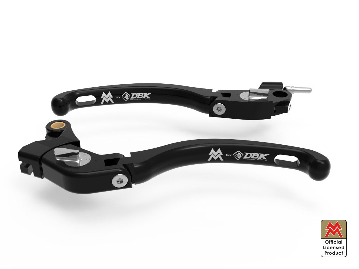 Ducabike DBK LE23 Brake / Clutch Adjustable Levers Eco GP 1 - BLACK-SILVER