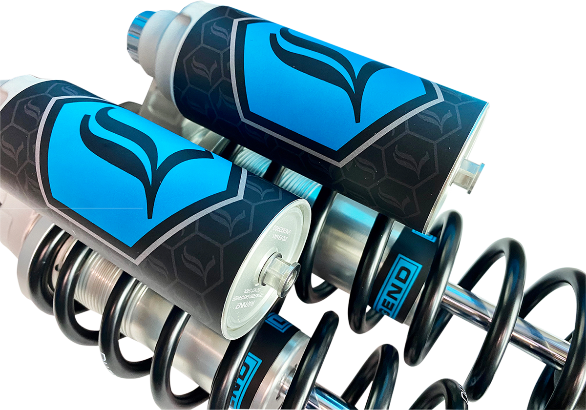 Legend Suspension REVO ARC Piggyback Shocks - 13" - Heavy Duty - Clear - '04-'22 Sportster
