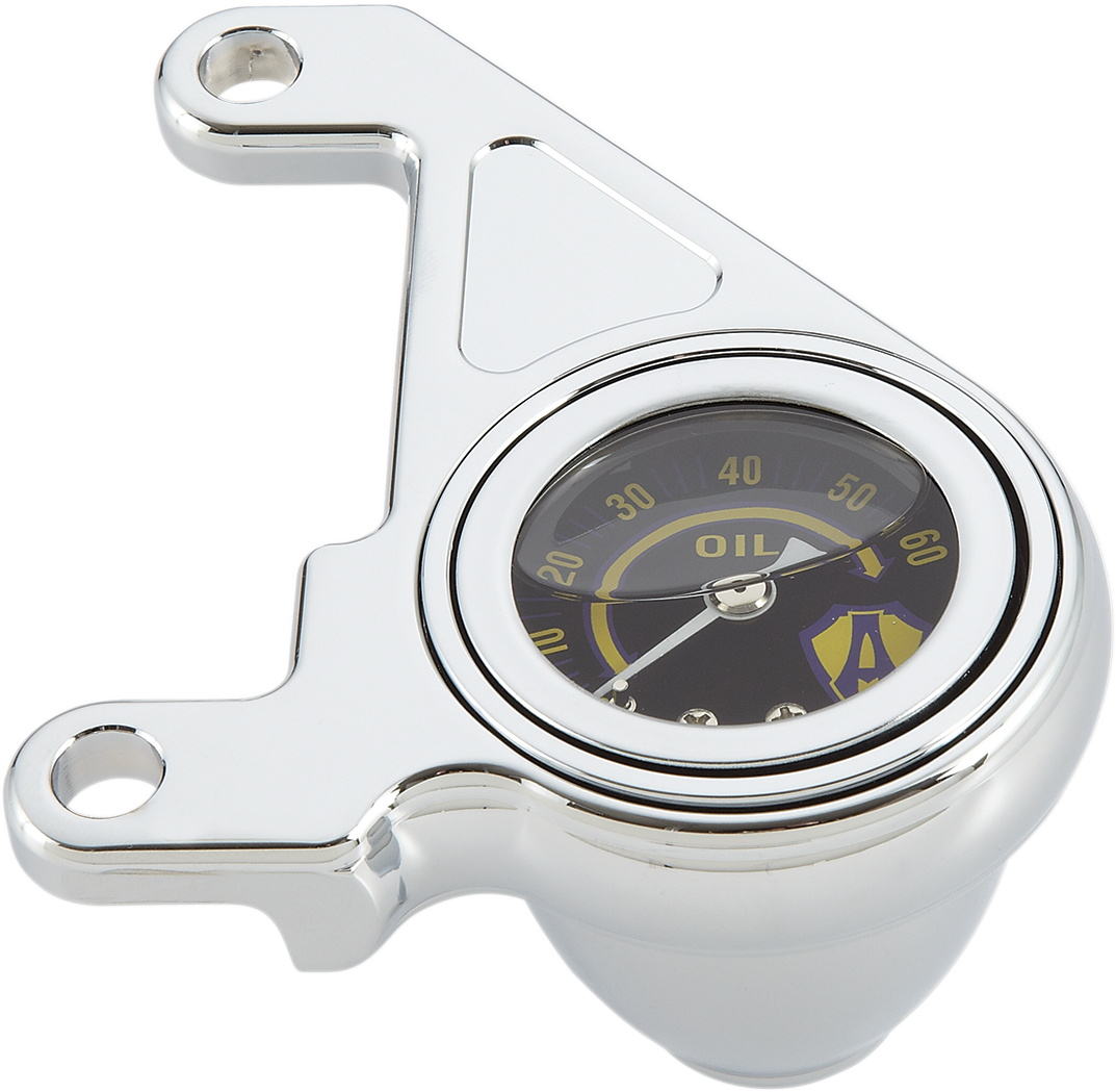 Arlen NESS Oil Pressure Gauge Kit - Radius - Chrome - HD '99-'17