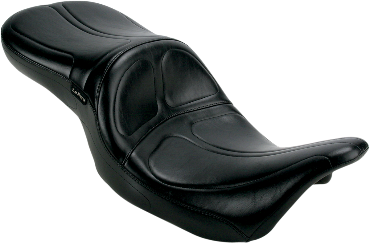 Le Pera Maverick Seat - Without Backrest - Stitched - Black - FL '08-'23
