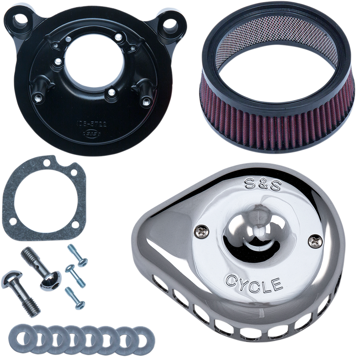 S&S Cycle Mini Teardrop Stealth Air Cleaner Kit