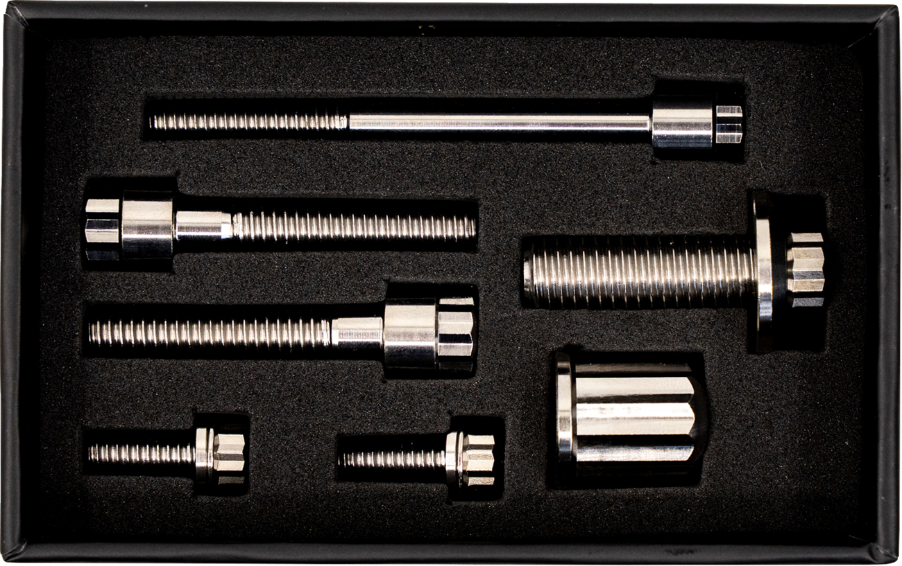 Trask Bitchin' Bolts Hardware Kit - Titanium - M8 - Coil And Horn