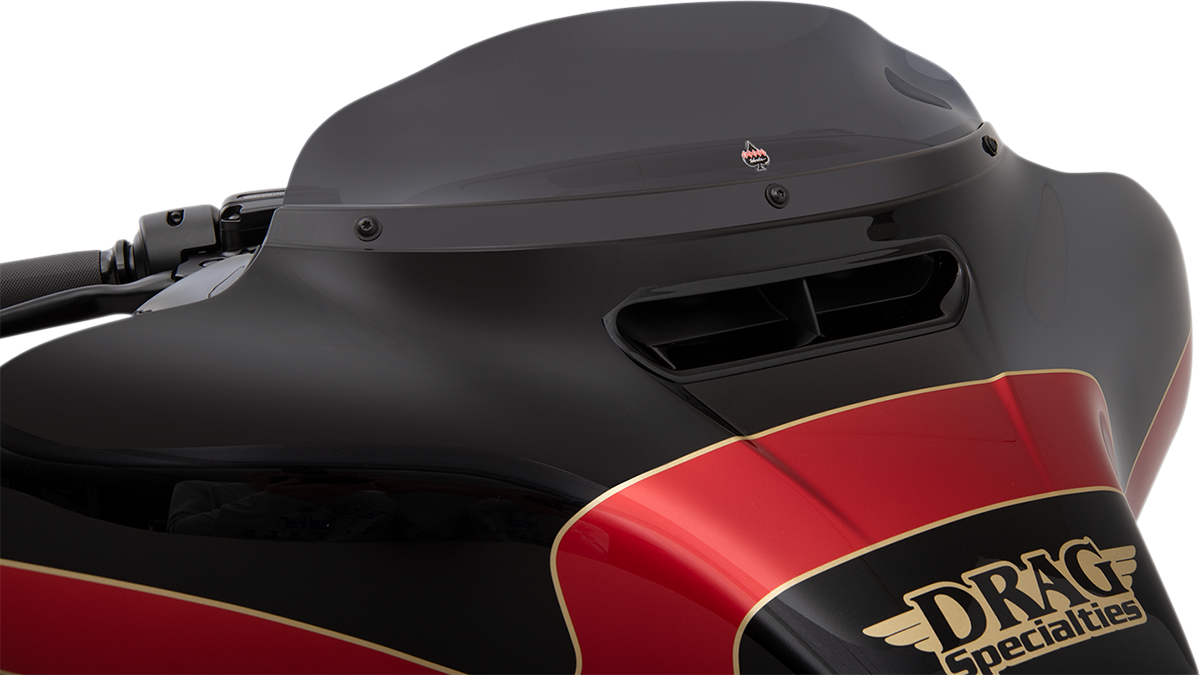 Klock Werks Flare® Windshield - 4" - Dark Smoke - '14-'25 FLH