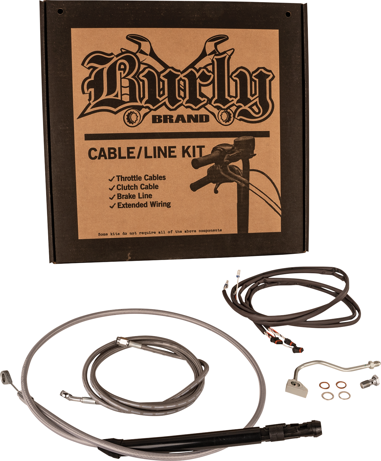 Burly Brand Touring Model Control Kit - Bagger - 15" - Stainless Steel