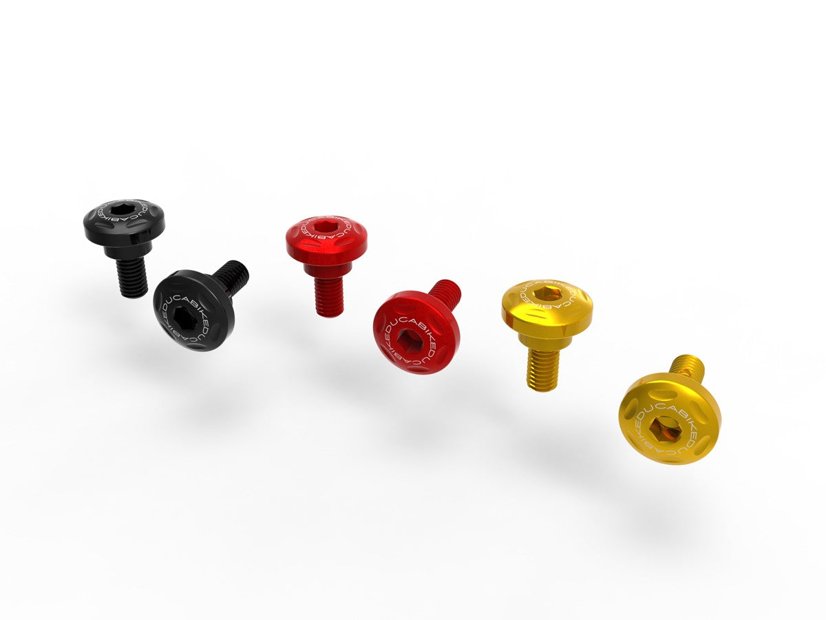 Ducabike DBK KVT40 Scrambler Higher Exhaust Heat Guard Screw Kit - BLACK