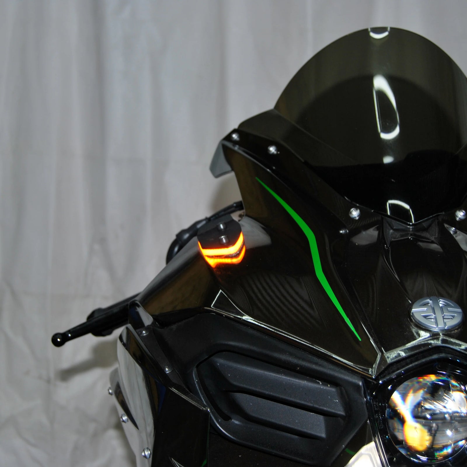 NRC Kawasaki H2 Mirror Block Off Turn Signals (2015-Present)
