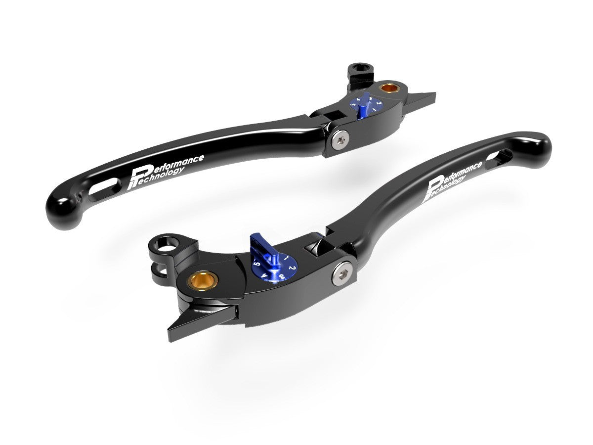 Ducabike DBK LE02 Brake / Clutch Adjustable Levers Eco GP 1 - BLACK-BLUE