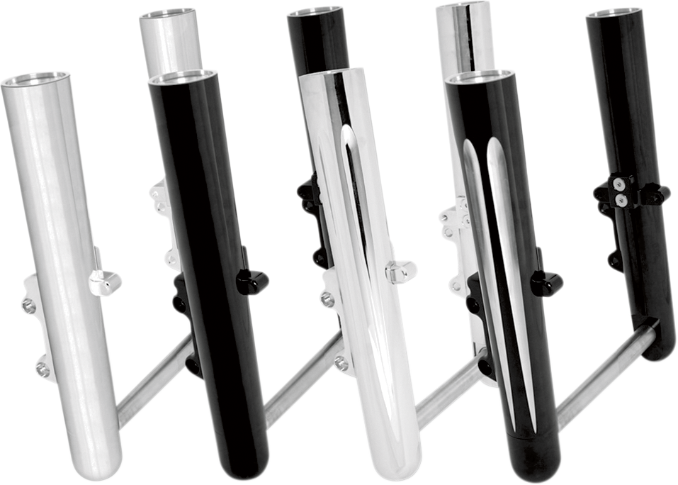 Arlen NESS Fork Legs - Chrome - Smooth - Dual Disc - '08-'13 FLT