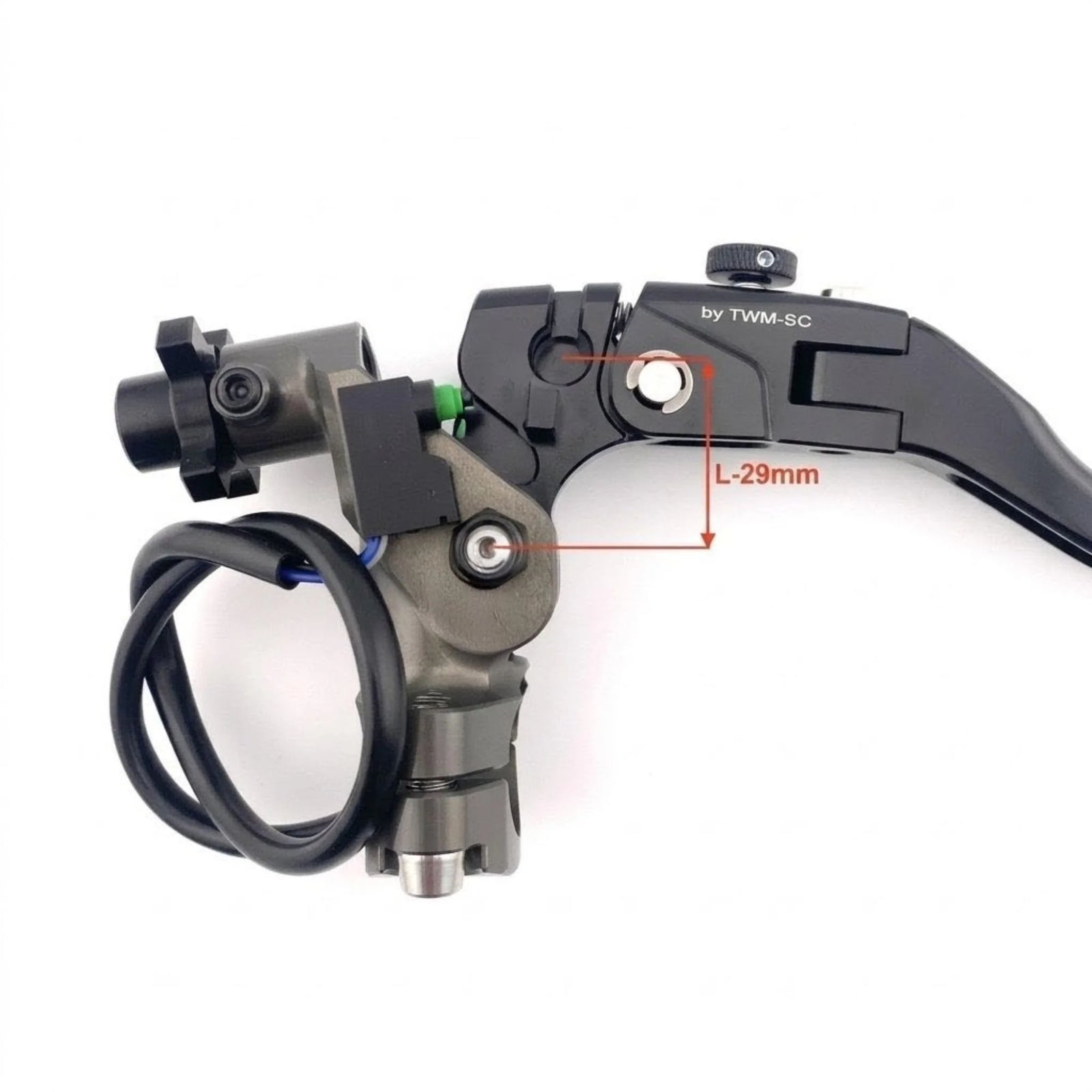 TWM LCS.P29 Complete CNC Clutch Lever Assembly - Short Length - LCS.P29.S