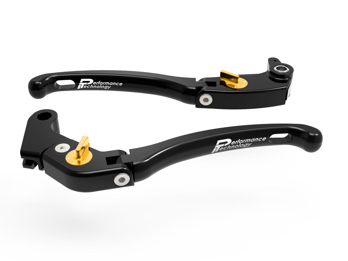 Ducabike DBK LE11 Brake / Clutch Adjustable Levers Eco GP 1 - BLACK-GOLD