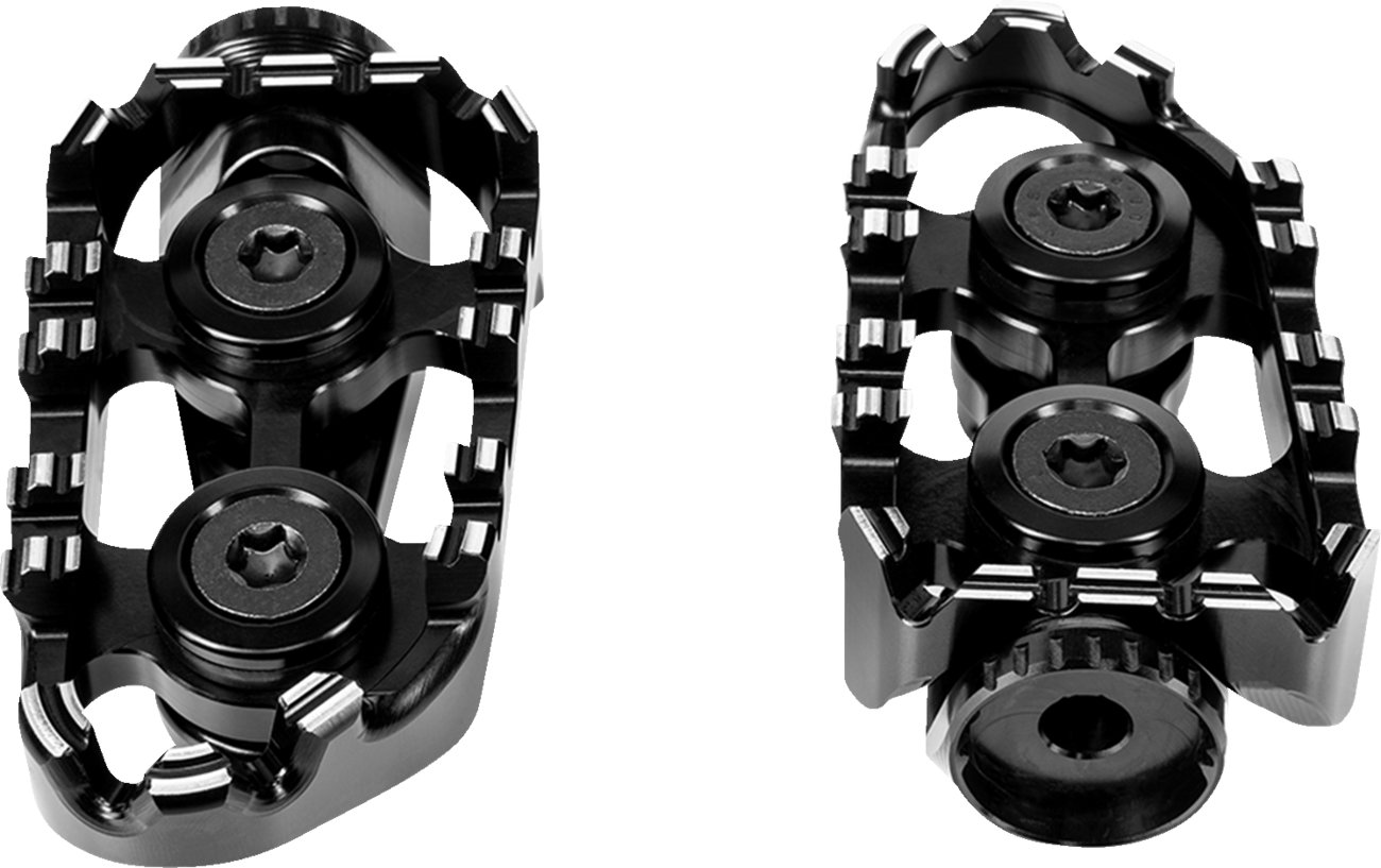 Gilles Tooling Tech-X Enduro Foot Pegs - Driver - Black