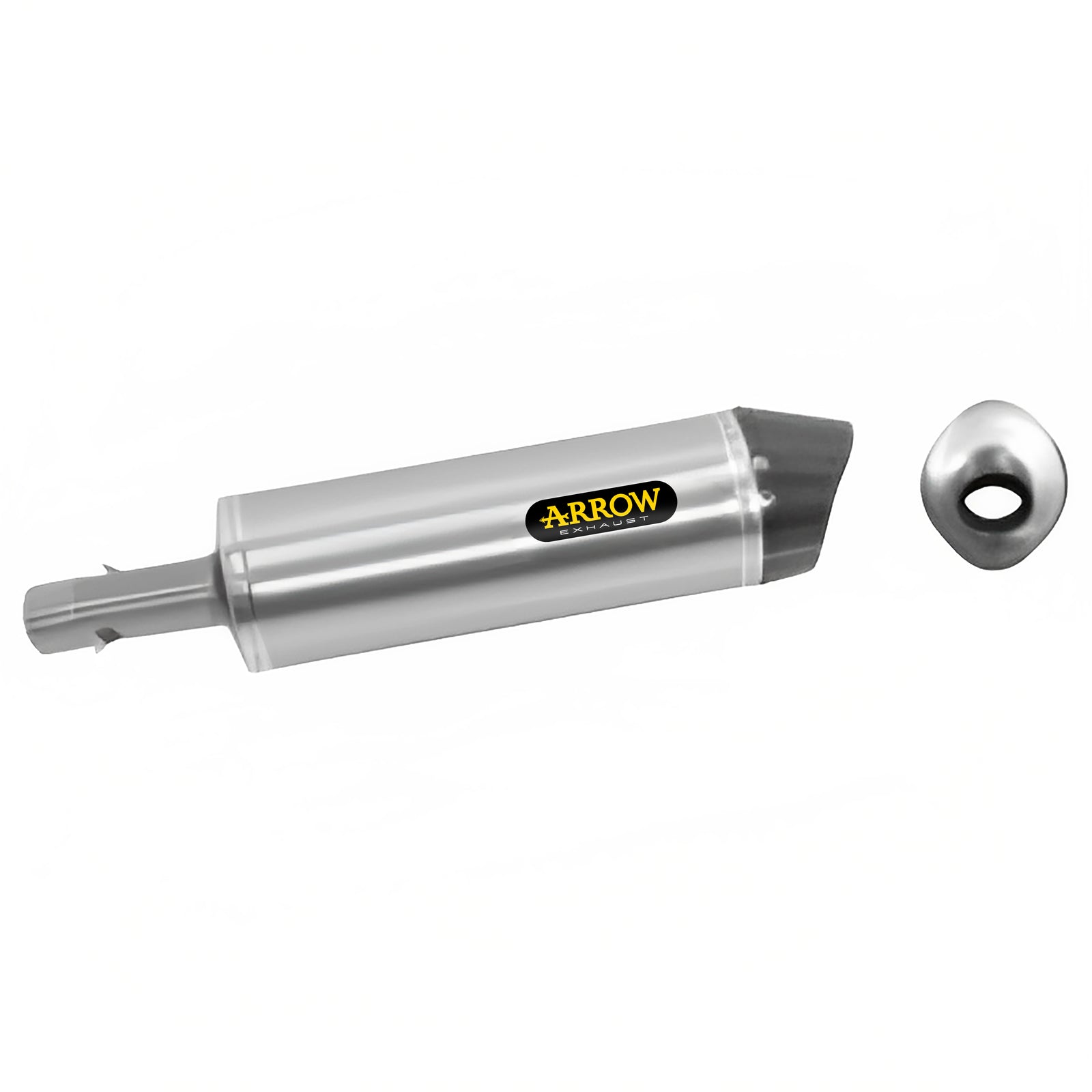 Arrow 72612AKN Maxi Race-Tech Aluminium Dark Slip On With Carbon End Cap