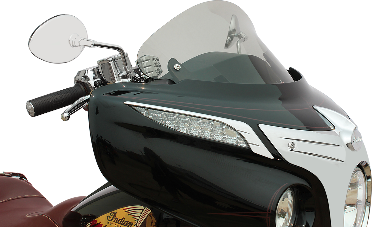 Klock Werks Flare® Windshield - 10" - Short - Tinted - '14-'25 Indian