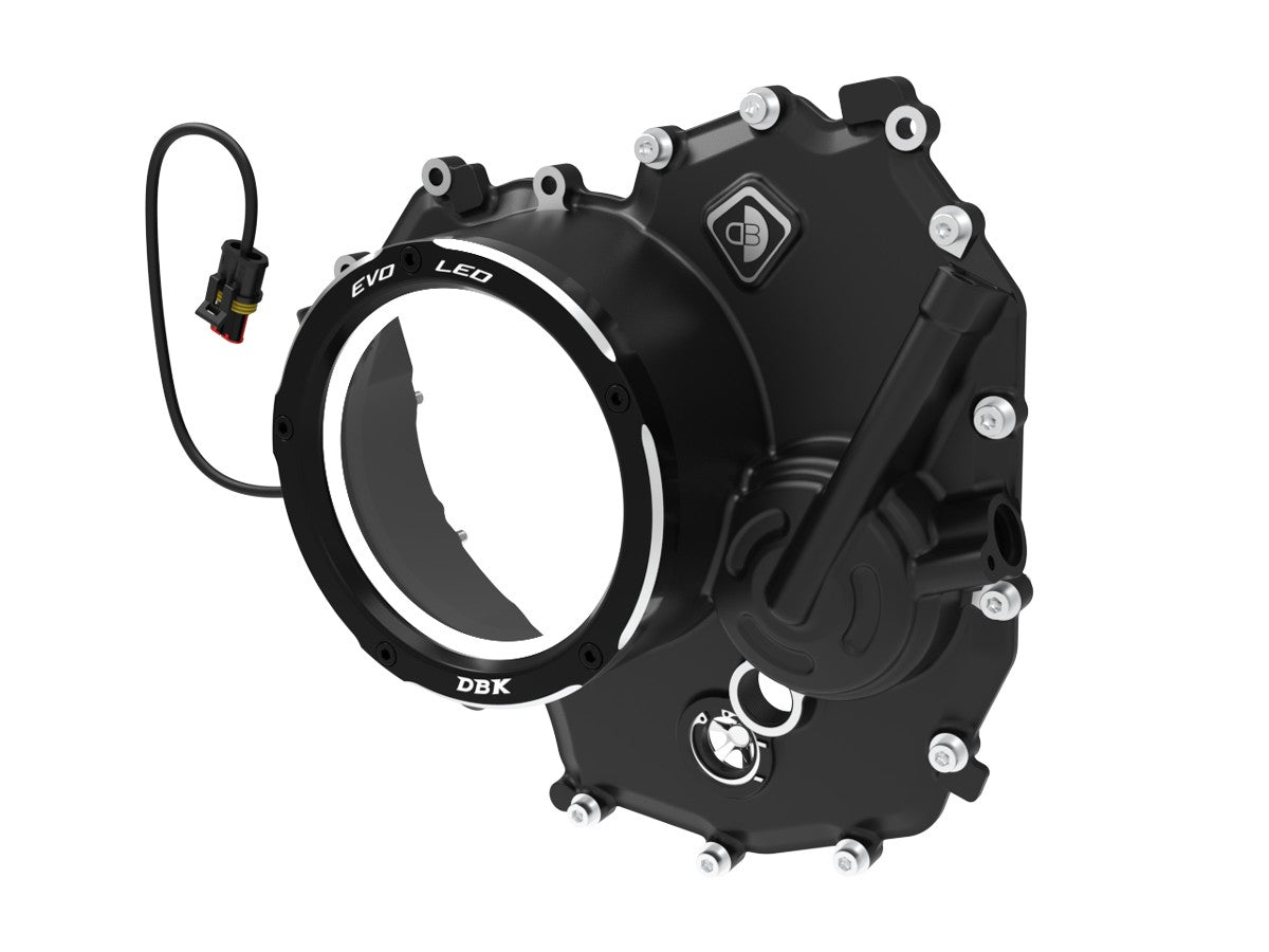 Ducabike DBK Clear Clutch Cover EVO LED Ducati V2 - BLACK-BLACK