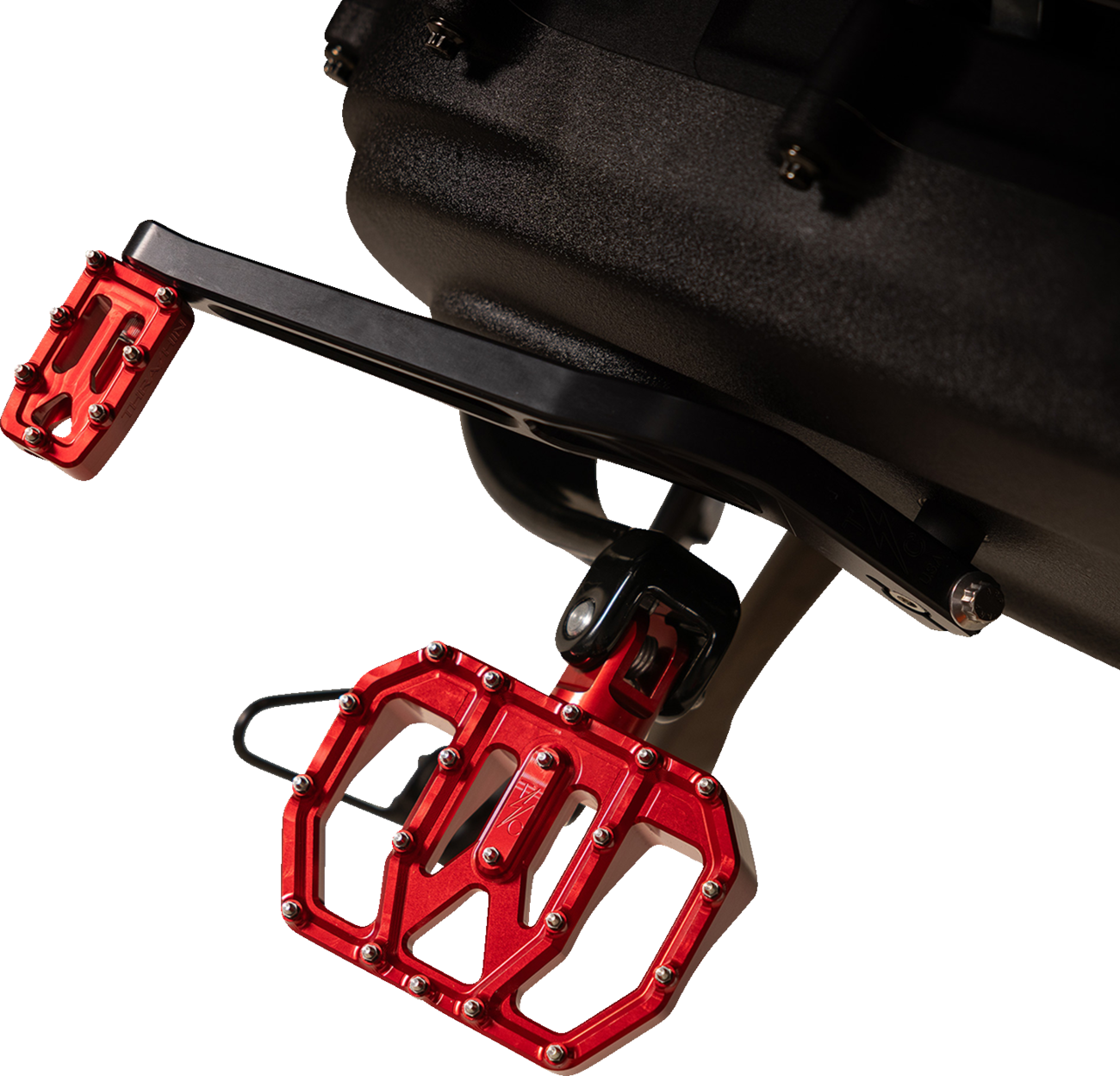Thrashin Supply CO. Mini Aggressor Floorboards - Red - Rear