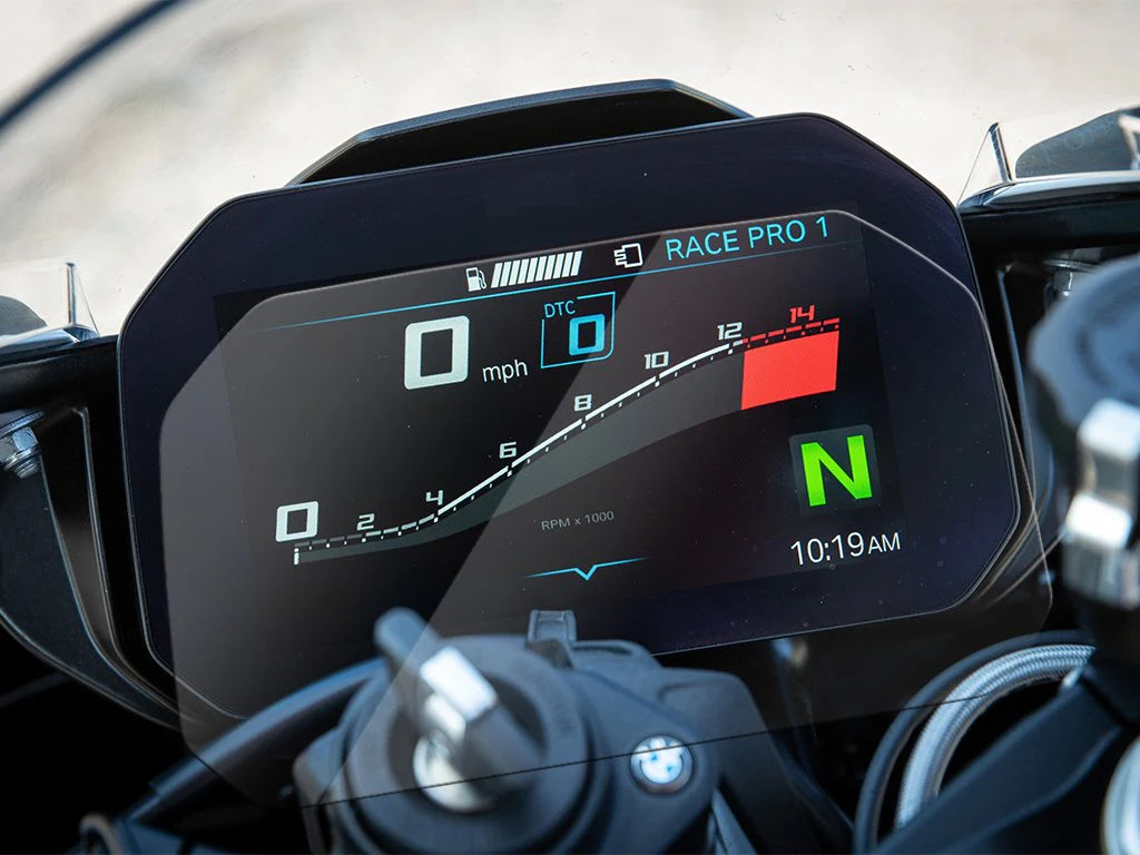 Shieldotron BMW S1000RR 2019+ / S1000XR 2019+ / C400x-GT / F750GS / F850GS / R1200GS / R1250GS Instrument Cluster Screen Protector