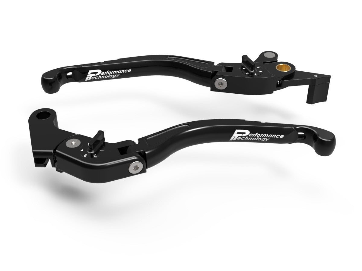 Ducabike DBK LEA08 Brake / Clutch Adjustable Levers Eco GP 2 - BLACK-BLACK
