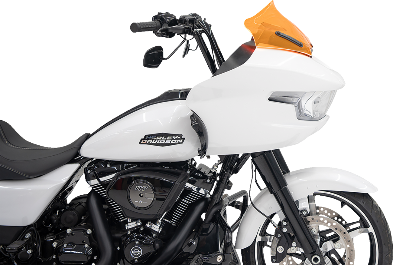 Klock Werks Ice Flare® Windshield - 10" - Orange Ice - '23-'25 FLTRX