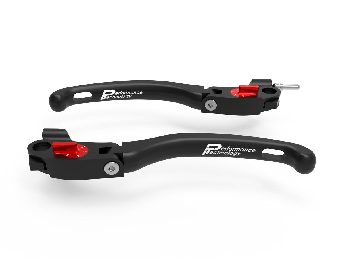 Ducabike DBK LE21 Brake / Clutch Adjustable Levers Eco GP 1 - BLACK-RED