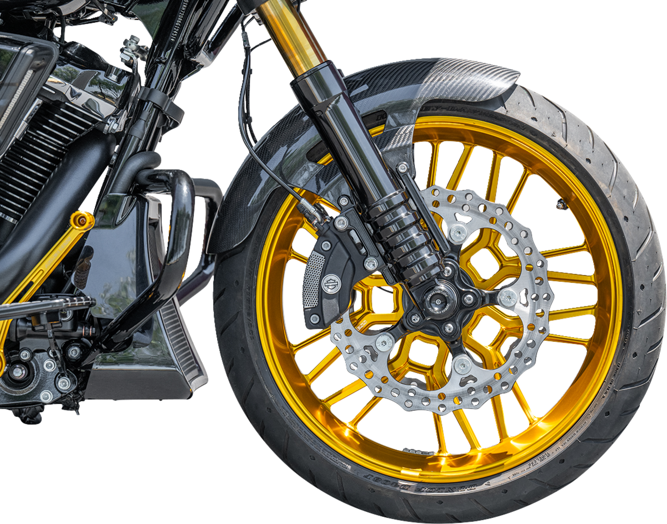 Arlen NESS Front Fender - Cafe - 19" - Carbon Fiber - FLT '24-'25