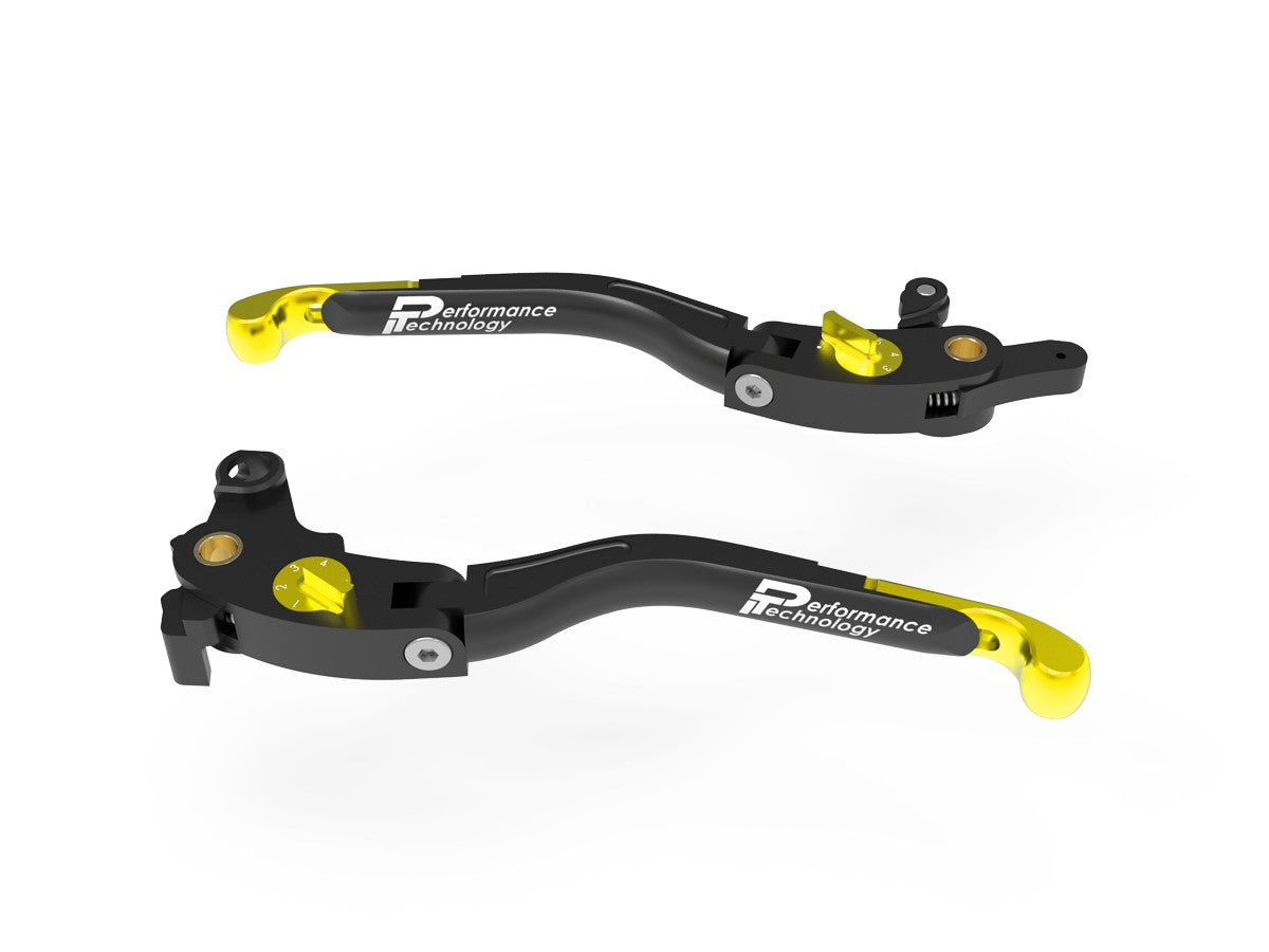 Ducabike DBK LEA20 BMW Brake / Clutch Adjustable Levers Eco GP 2 - BLACK-GOLD