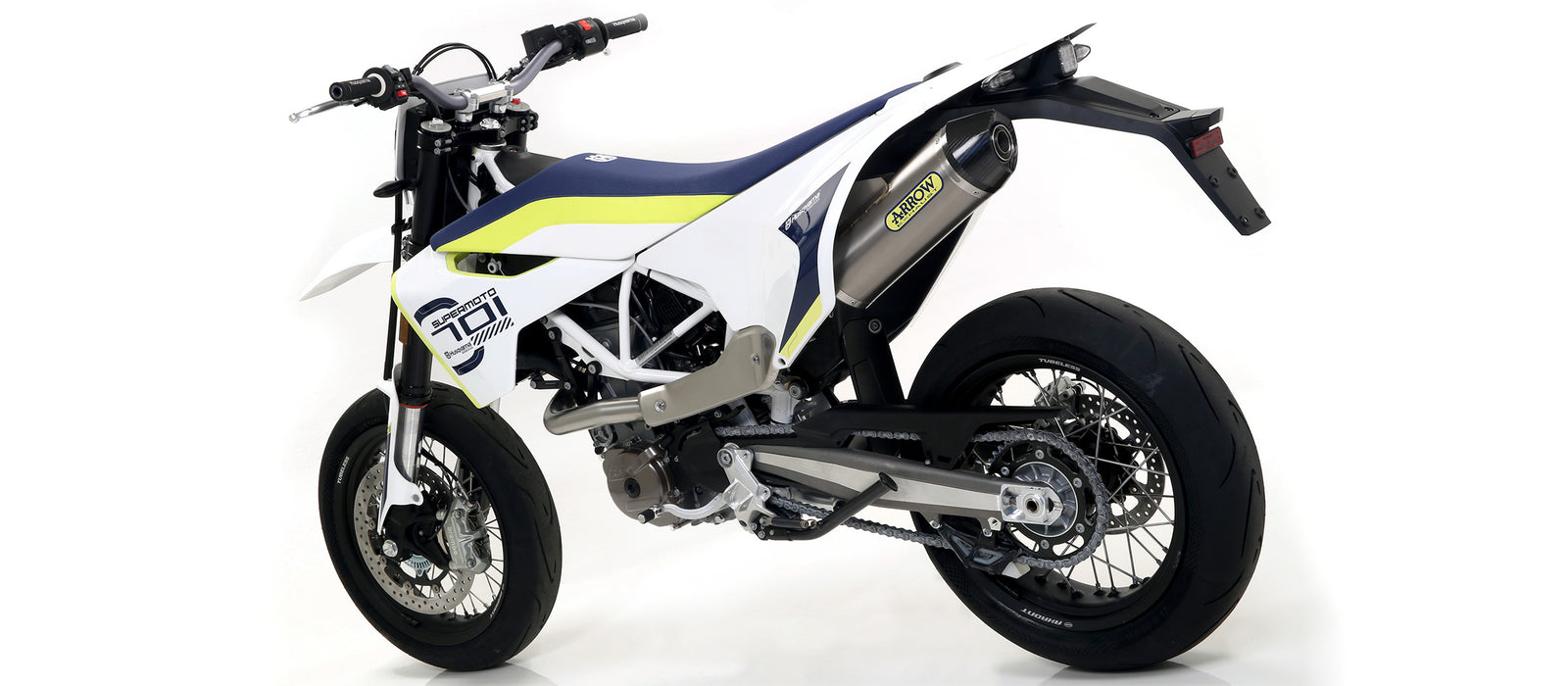 Race-Tech Titanium Slip On With Carbon End Cap
