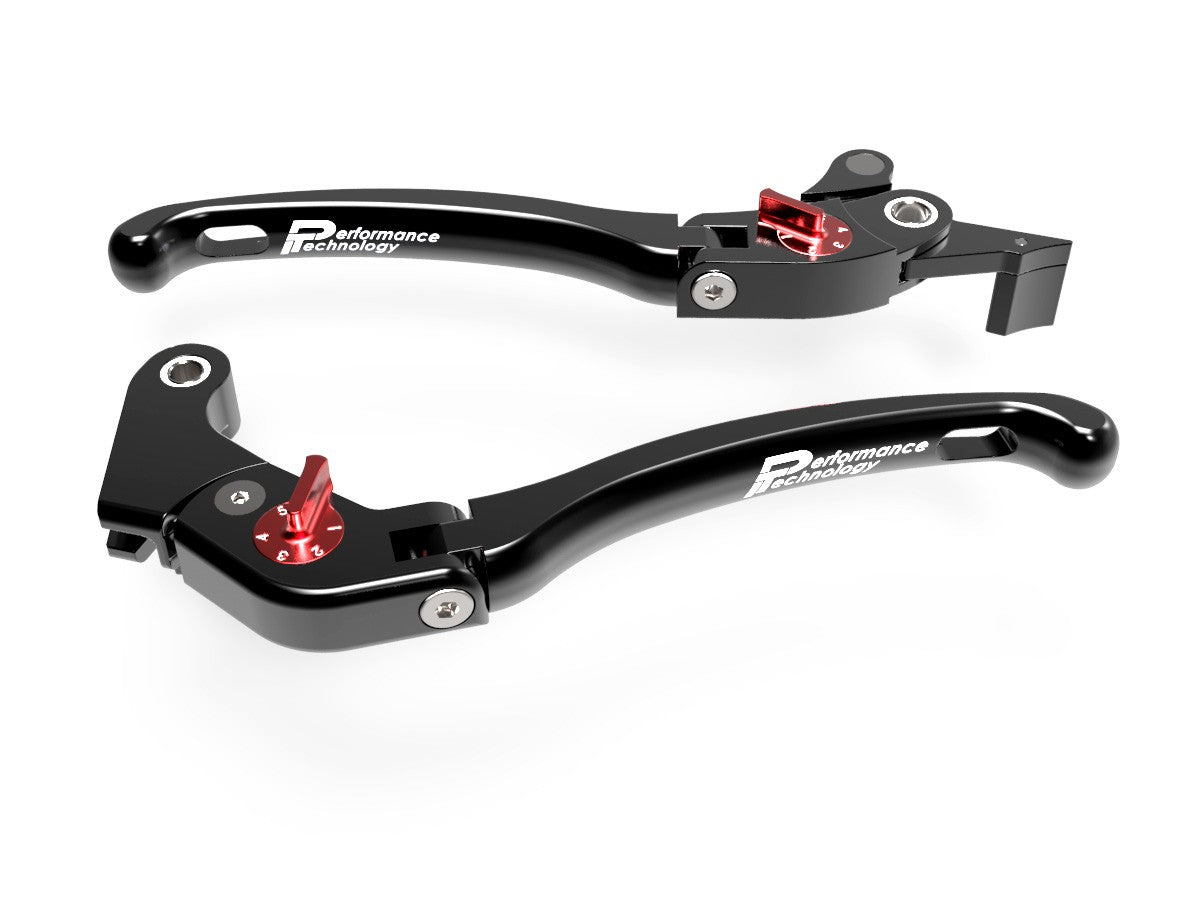 Ducabike DBK LE08 Brake / Clutch Adjustable Levers Eco GP 1 - BLACK-RED
