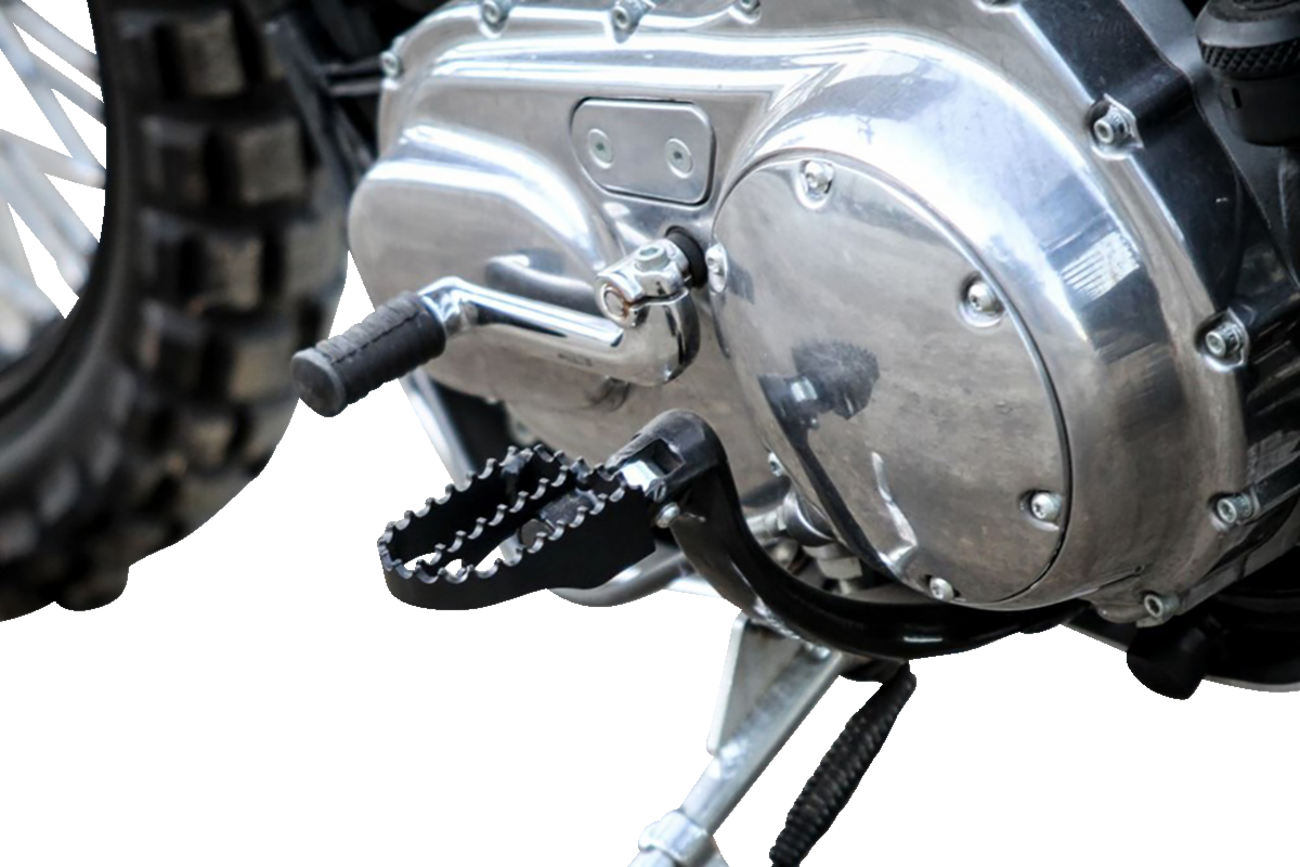 Burly Brand MX Foot Pegs - Driver/Passenger - Black