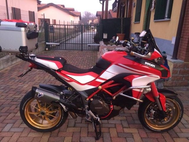 Ducabike DBK CSMTSC15 MTS 1200 My15 Comfort Seat Cover - BLACK-RED-WHITE