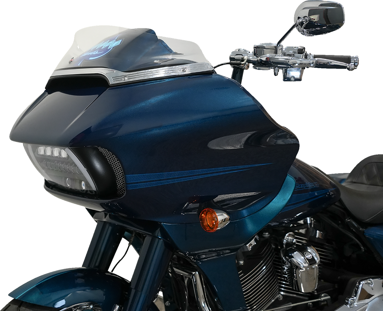 Klock Werks Sport Flare® Windshield - 6" - Clear - '15-'25 FLTR