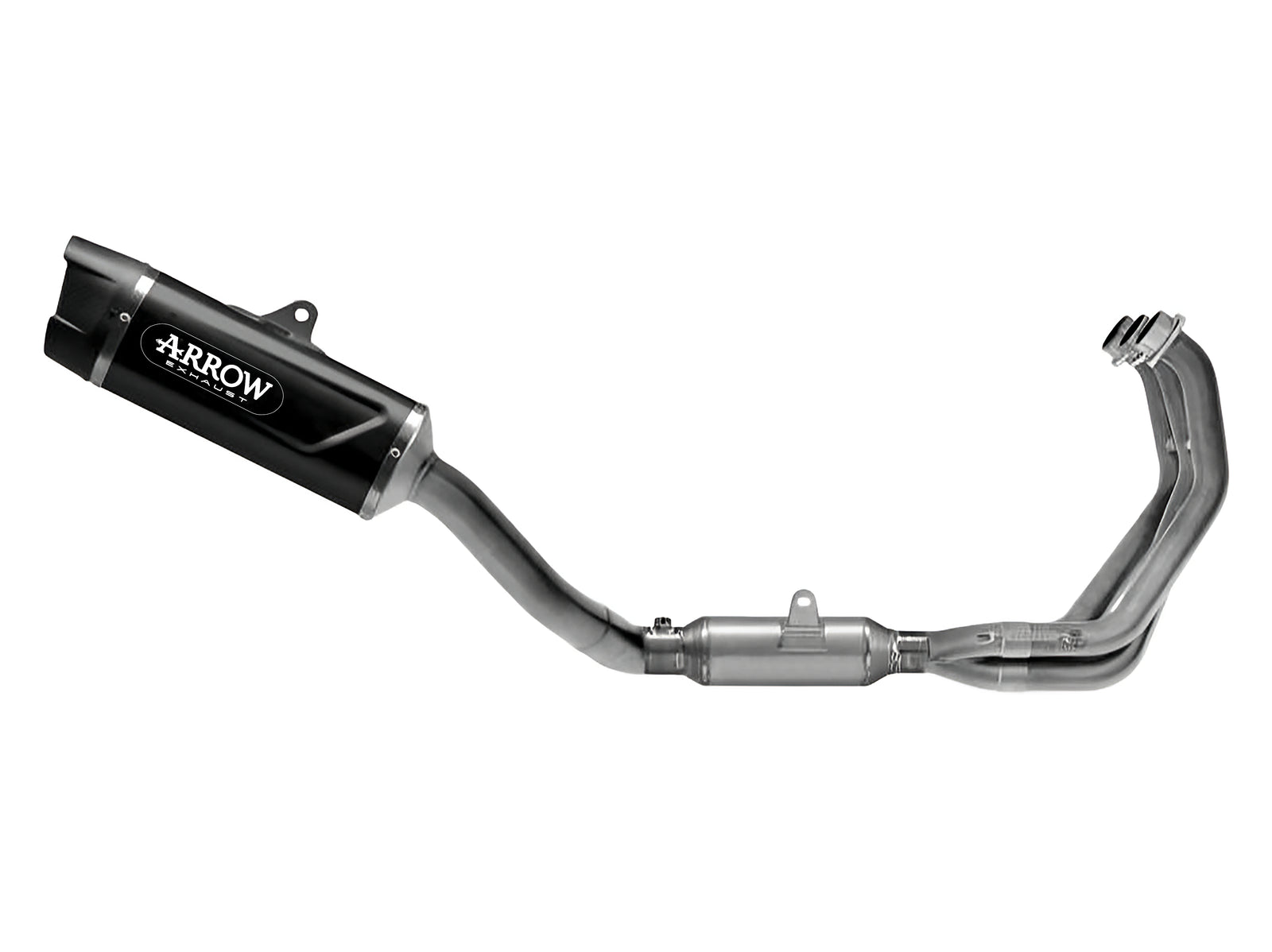 Arrow 71081AKN Full System Racing With Indy Race Evo Aluminium Dark Slip Ons