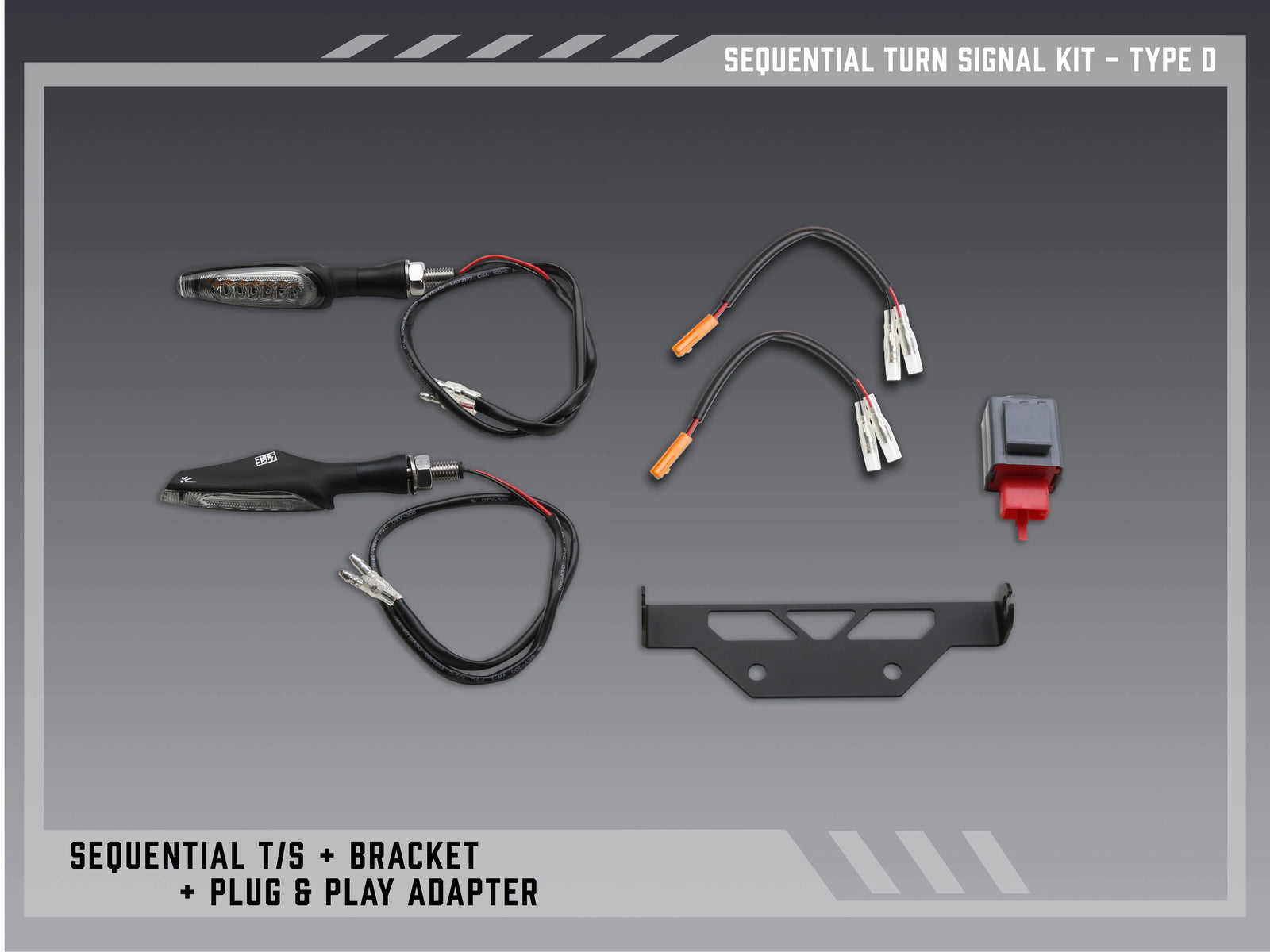 Yoshimura Type D Sequential Signal Kit For V2 Fender Eliminators