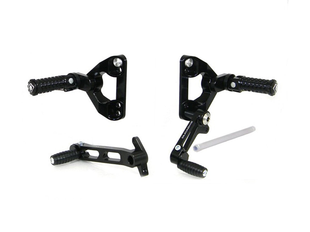 Ducabike DBK PRSBK03 SBK Adjustable Rearsets - BLACK-BLACK