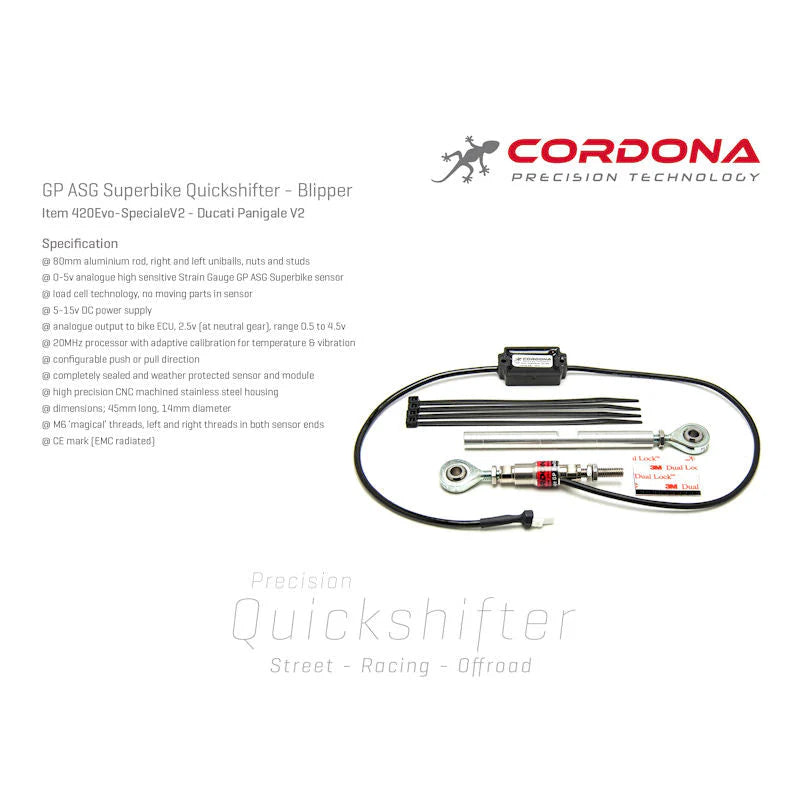 Cordona GP ASG Plug And Play Quickshifter Kit For Panigale V2