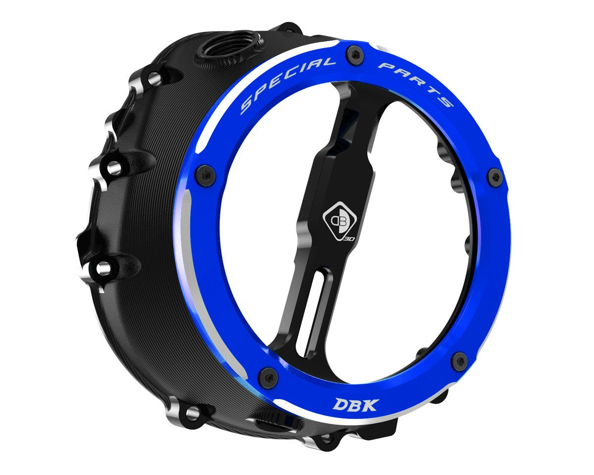 Ducabike DBK Ccdv12 BMW Clear Clutch Cover Oil Bath 3D-EVO - BLACK-BLUE