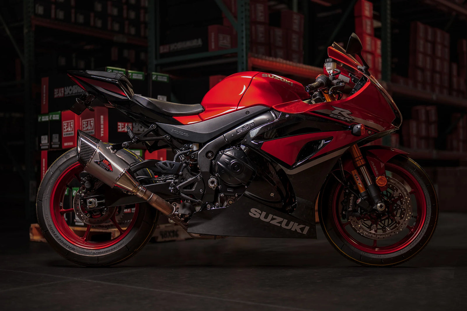 Yoshimura GSX-R1000 2017-25 R-11Sq Stainless Slip-On Exhaust, W/ Stainless Muffler