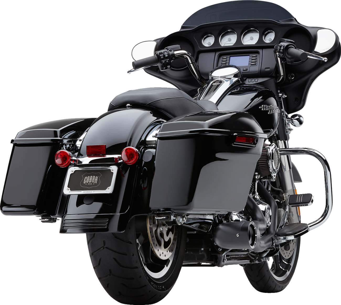 Cobra Turn Out 2-Into-1 Exhaust System - Black