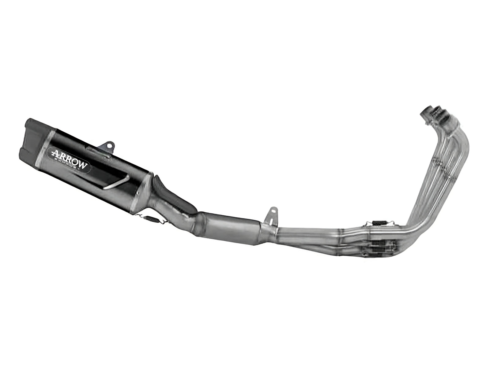 Arrow 71069AKN Full System Racing With Indy Race Evo Aluminium Dark Slip Ons