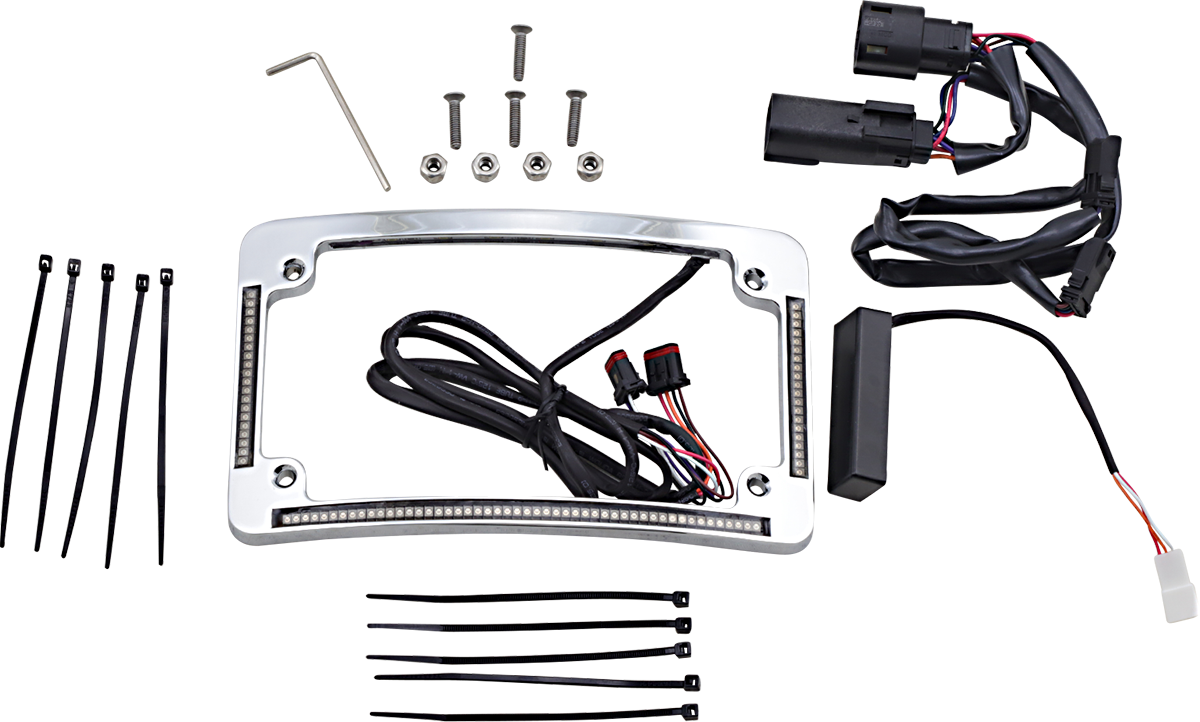 Custom Dynamics Radius License Plate Frame - Chrome