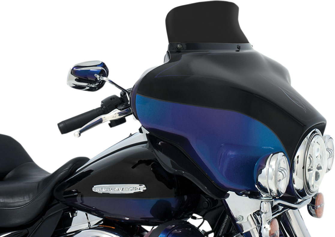 Memphis Shades Spoiler Windshield - 5" - Dark Black Smoke - '96-'13 FLH