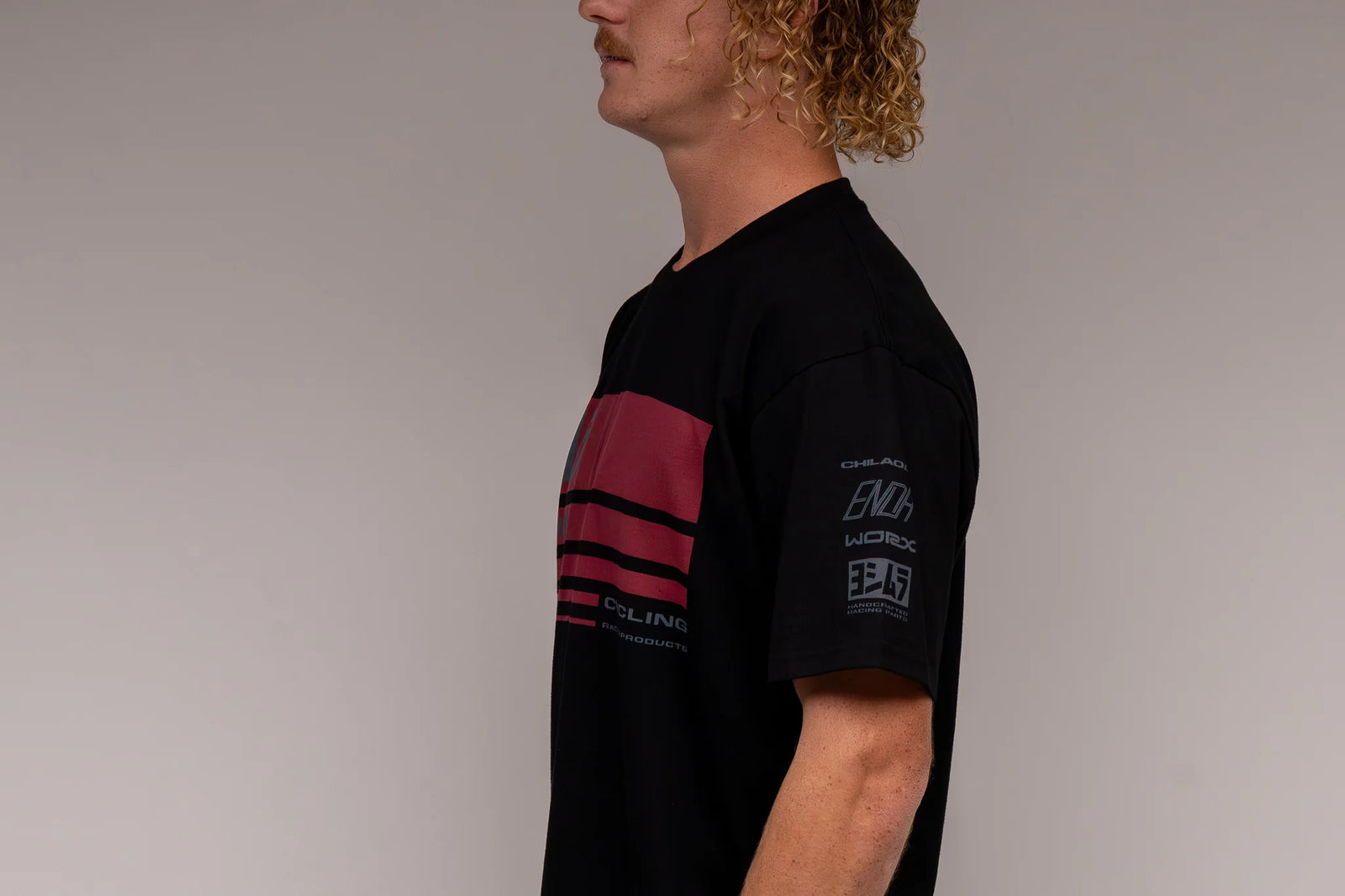 Yoshimura Racing Stripe Tee Black