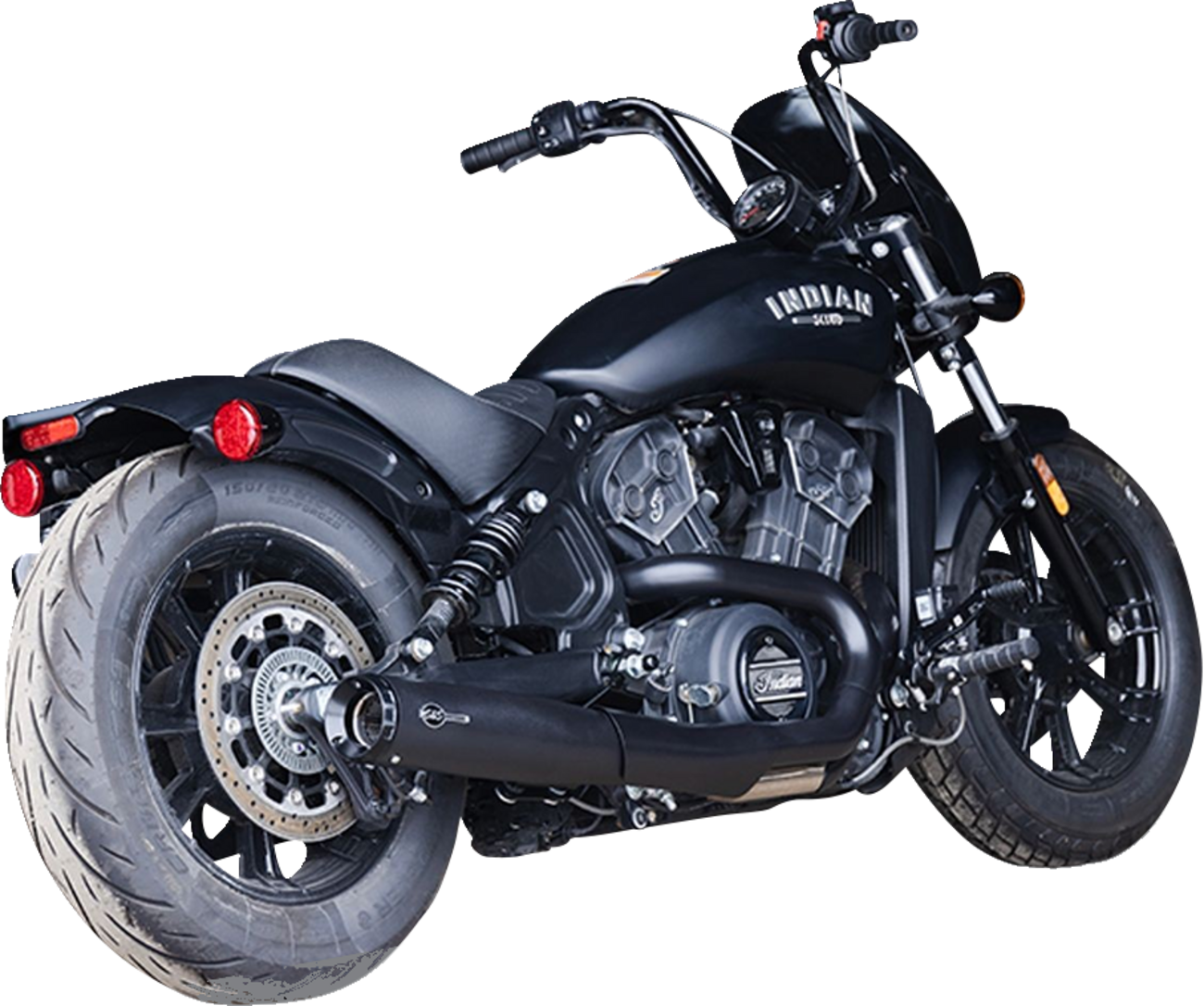 S&S Cycle 2-Into-1 Grand National Exhaust System - Black - Race Only