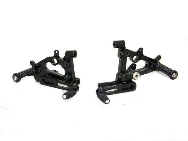 Ducabike DBK PR119902 Adjustable Rearset 8991199 Panigale - BLACK ECO FIXED FOOT PEGS