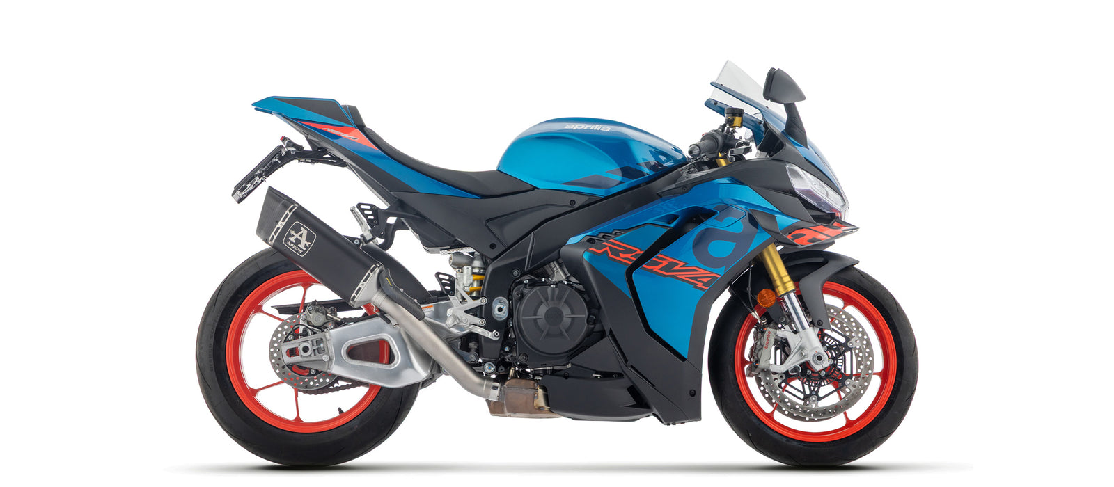 71004PTN Pista Titanium Dark Slip On With Stainless Steel Link Pipe