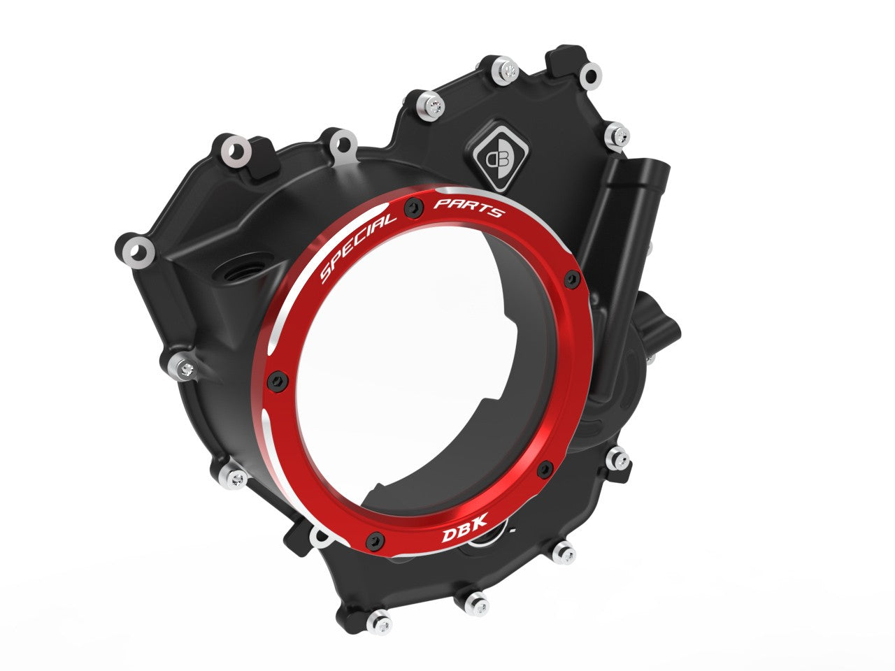 Ducabike DBK Clear Clutch Cover Ducati Panigale Streetfighter V2 - BLACK-RED